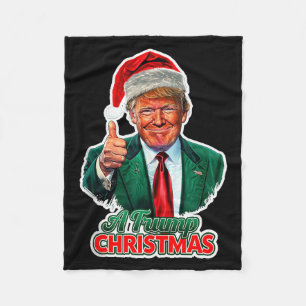 A Trump Christmas Tank Top  Fleece Blanket