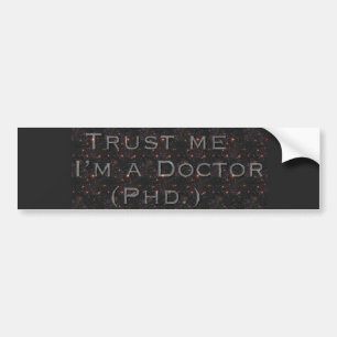 a trusting bumper sticker