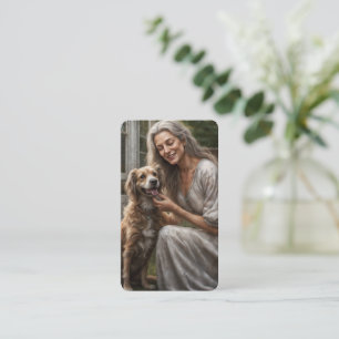 A Tuesday Aftrnoon with My Mutt Companion Bookmark Business Card