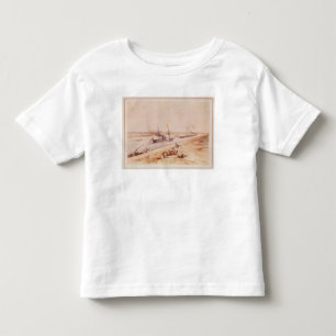 A Turkish Paddle Steamer Going Up the Suez Canal Toddler T-Shirt