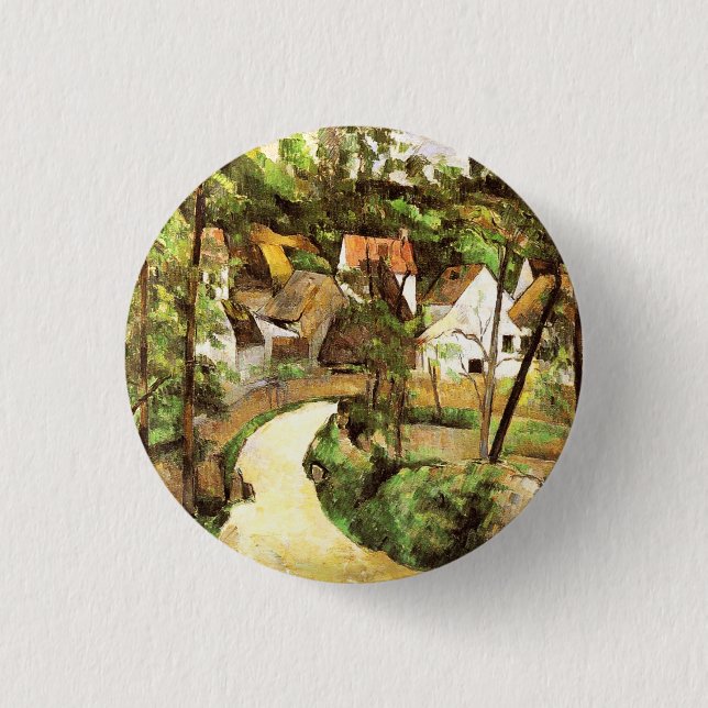 A Turn in the Road Paul Cezanne  3 Cm Round Badge (Front)