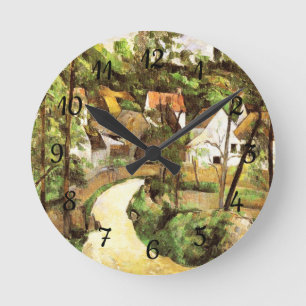 A Turn in the Road Paul Cezanne Round Clock