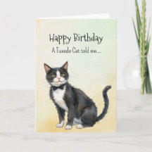 A Tuxedo Cat Personality Birthday Animal