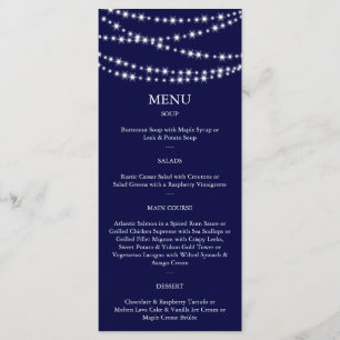 A Twinkle Lights Menu (navy)
