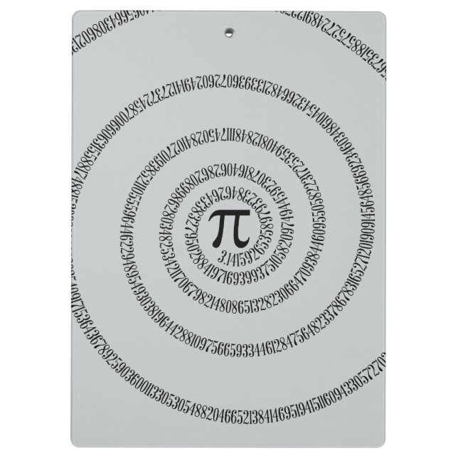 A Twist of Pi Click Customise to Change Grey Colou Clipboard (Back)