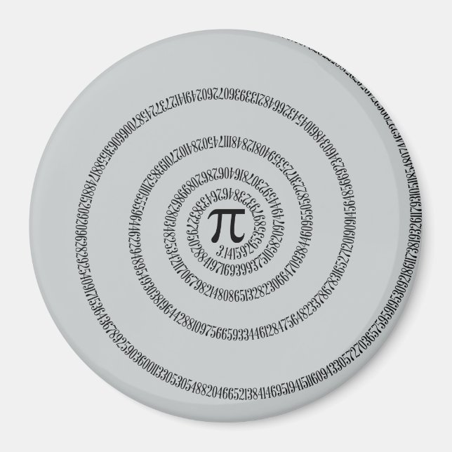 A Twist of Pi Click Customise to Change Grey Colou Magnet (Front)