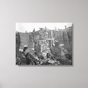 A Two Gun Battery during the Crimean War, c.1855 Canvas Print