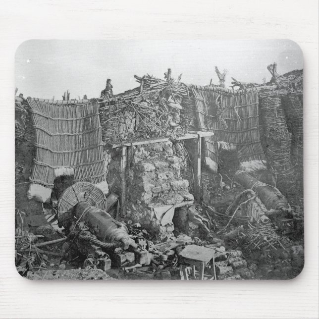 A Two Gun Battery during the Crimean War, c.1855 Mouse Mat (Front)