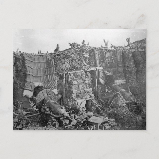 A Two Gun Battery during the Crimean War, c.1855 Postcard (Front)