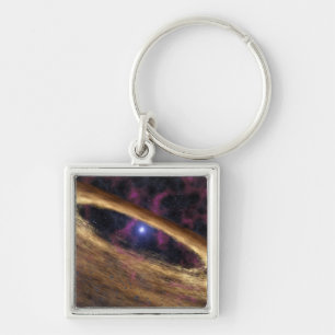 A type of dead star called a pulsar key ring