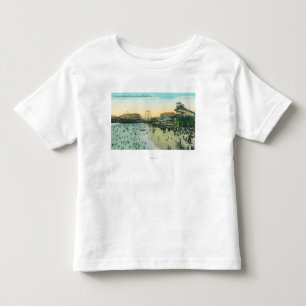 A Typical Bathing Scene at the Beach Toddler T-Shirt