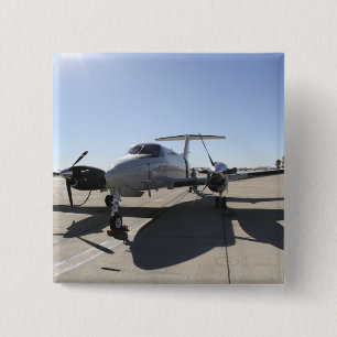A  UC-12F King Air aircraft 15 Cm Square Badge