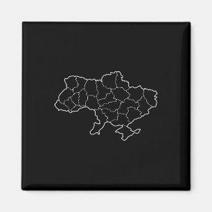 A Ukrainian Map Country Ukraine Magnet