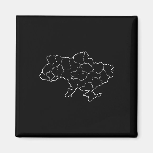 A Ukrainian Map Country Ukraine  Magnet (Front)