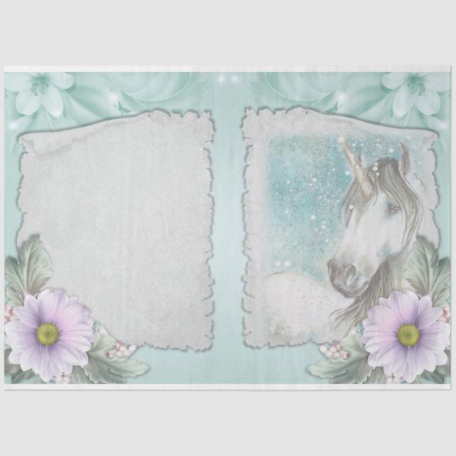 A Unicorn Fantasy Series Design 4 Tissue Paper (Front)
