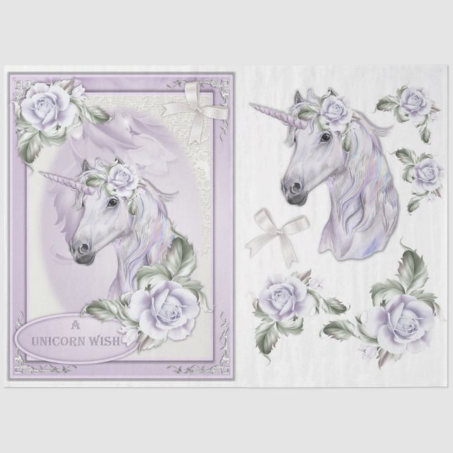 A Unicorn Fantasy Series Design 5 Tissue Paper (Front)