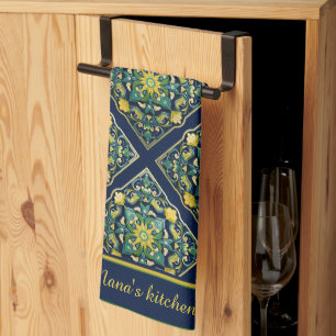 💛💚💙 A Unique Azulejo Masterpiece Tea Towel