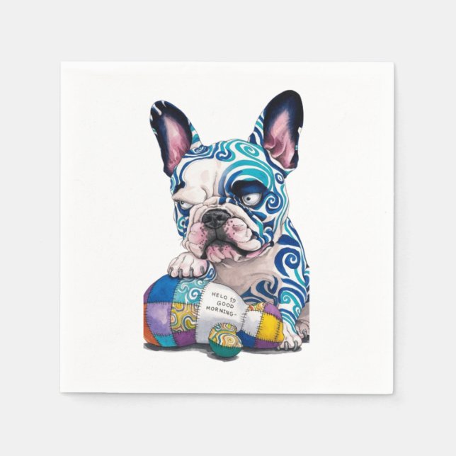 A unique giant French bulldog Napkin (Front)