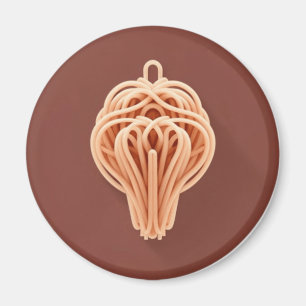 A Unique Pattern of Spaghetti Noodles Magnet