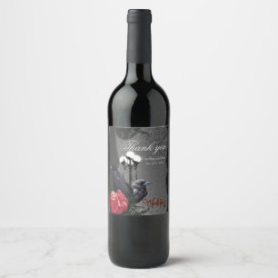 A unique wedding wine label