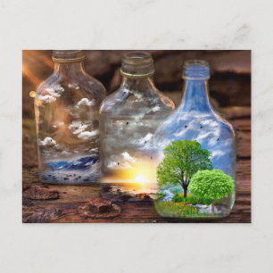 A Universe in a Bottle Postcard