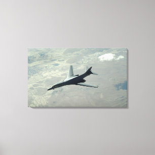 A US Air Force B-1B Lancer on a combat patrol 2 Canvas Print