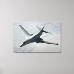 A US Air Force B-1B Lancer on a combat patrol Canvas Print