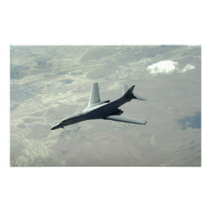 A US Air Force  B-1B Lancer on a combat patrol Photo Print