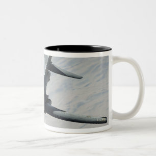 A US Air Force  B-1B Lancer on a combat patrol Two-Tone Coffee Mug