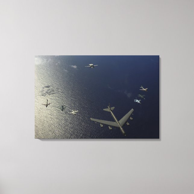 A US Air Force B-52 Stratofortress aircraft 2 Canvas Print (Front)
