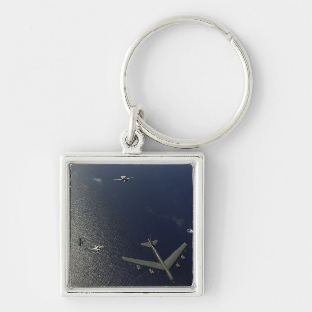 A US Air Force B-52 Stratofortress aircraft 2 Key Ring (Front)