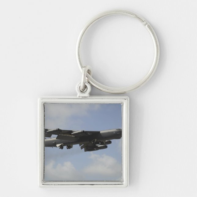 A US Air Force B-52 Stratofortress in flight Key Ring (Front)