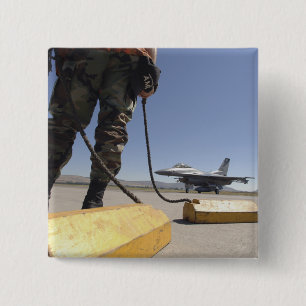 A US Air Force crew chief 15 Cm Square Badge