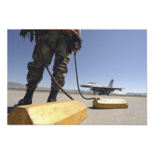 A US Air Force crew chief Photo Print