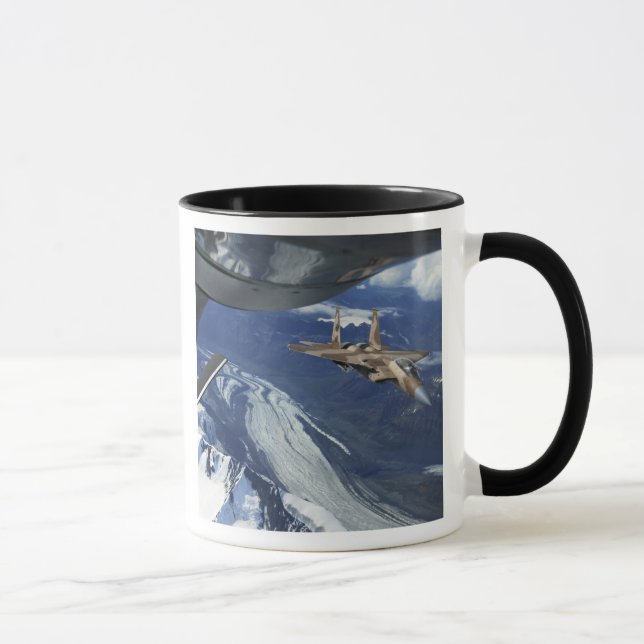 A US Air Force F-15C Eagle positioning itself Mug (Right)