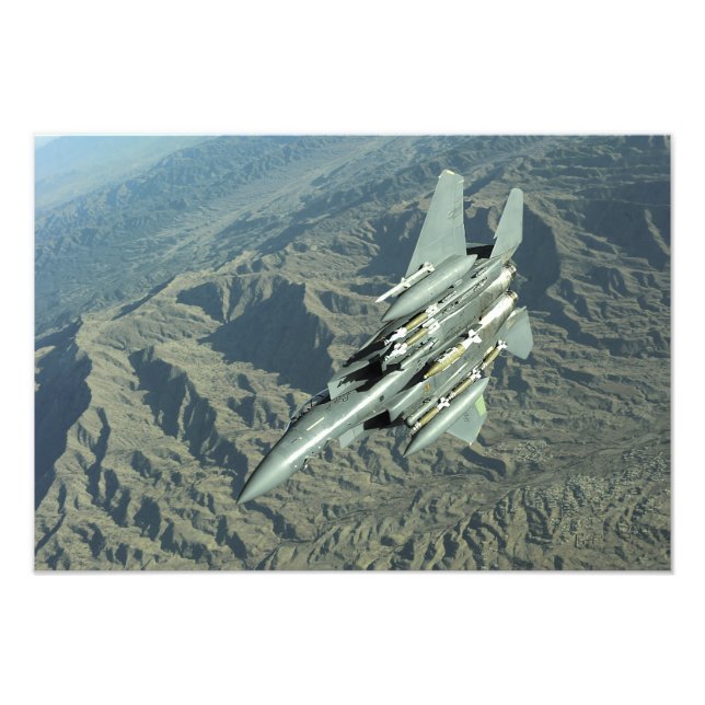 A US Air Force  F-15E Strike Eagle Photo Print (Front)