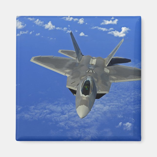 A US Air Force F-22 Raptor in flight near Guam Magnet (Front)