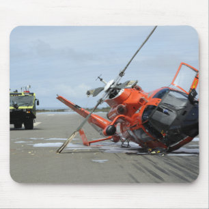 A US Coast Guard MH-65 Dolphin helicopter crash Mouse Mat