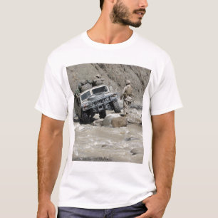 A US Marine guiding the driver of a Humvee T-Shirt