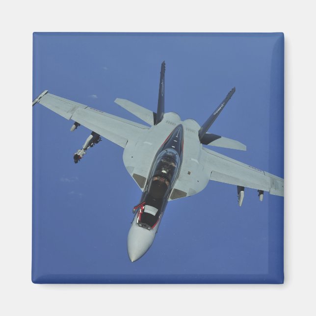 A US Navy F/A-18F Super Hornet in flight Magnet (Front)