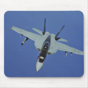 A US Navy F/A-18F Super Hornet in flight Mouse Mat