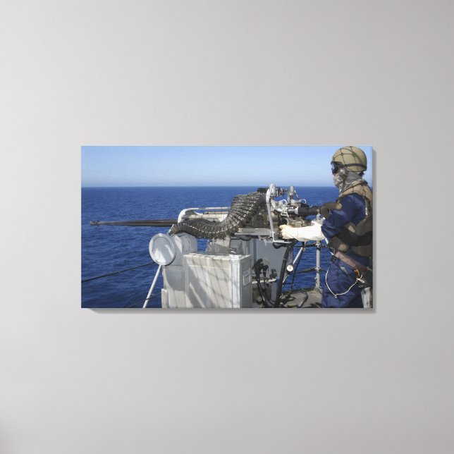 A US Navy Gunner's Mate Canvas Print (Front)
