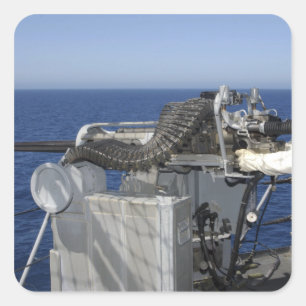 A US Navy Gunner's Mate Square Sticker