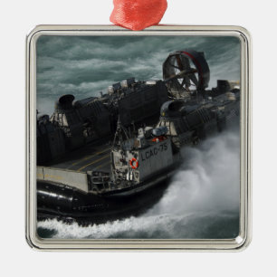 A US Navy Landing Craft Air Cushion Metal Tree Decoration