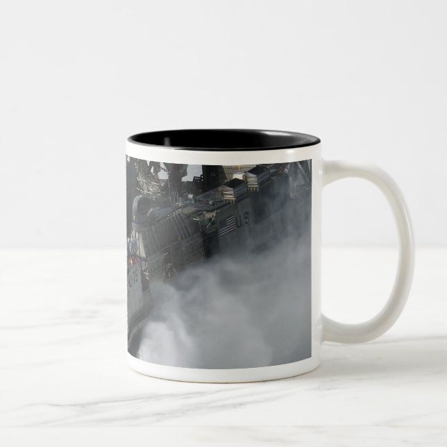 A US Navy Landing Craft Air Cushion Two-Tone Coffee Mug (Right)