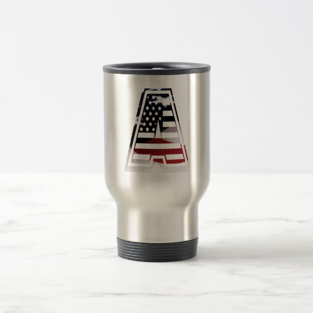A USA script fab cool Travel Mug (Center)