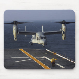 A V-22 Osprey aircraft prepares to land Mouse Mat