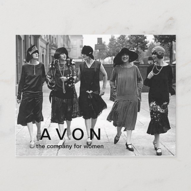 A V O N vintage looking postcard (Front)