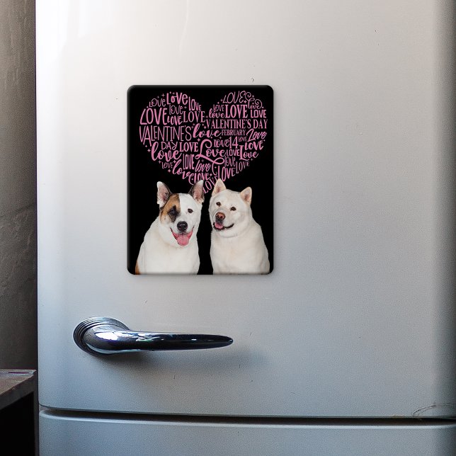 A Valentine card from your Akita & Basenji Fridge Magnet (Creator Uploaded)