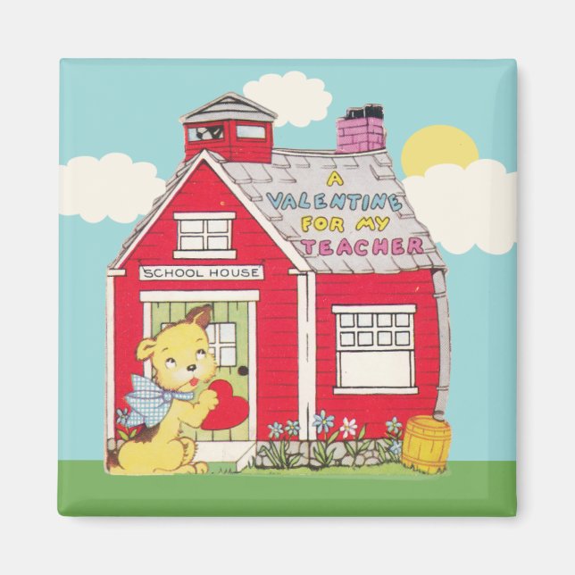 A Valentine for my Teacher Magnet (Front)